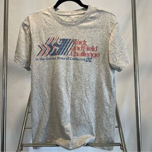 Men’s Gray Track and Field Challenge Graphic Tee size S